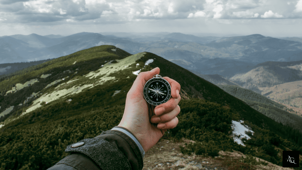 Compas as an essential part of day hike packing list